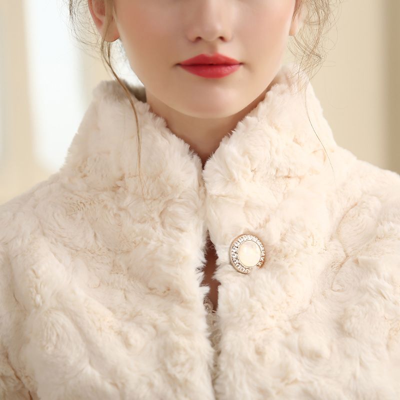Filles Demoiselle D/'honneur manches en fourrure synthétique VESTE IVOIRE BOLERO Wrap Shrug Fête Hiver