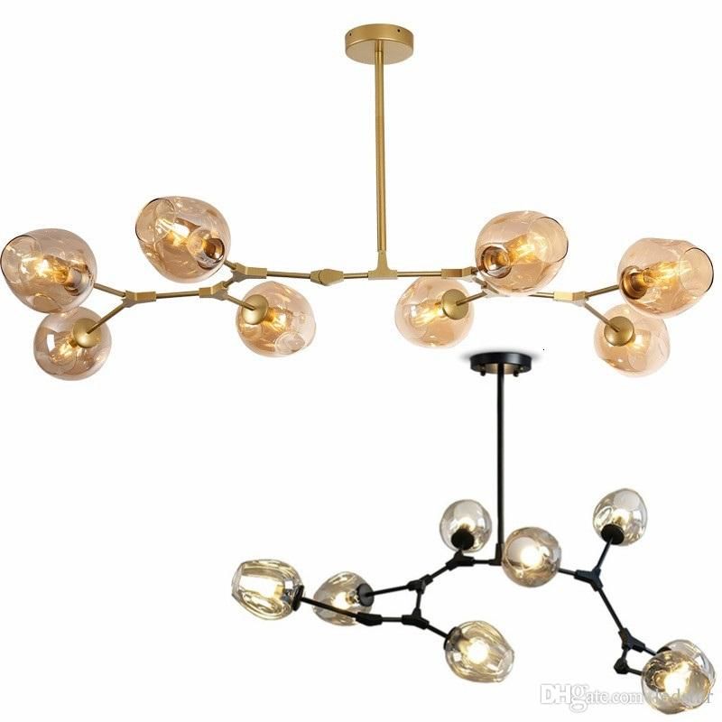 Lindsey Adelman Globe Branching Bubble Chandelier 110v 220v Nordic Lindsey Adelman Globe Branching Bubble Chandelier 110v 220v Nordic Modern Light Lighting Pendent Lamp Glass Ball Drum Shade Kids