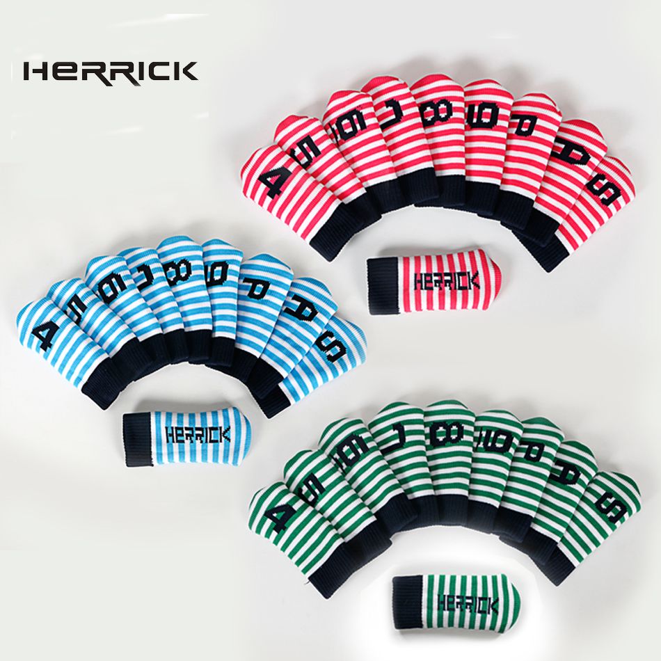 New Golf Club Irons Headcover Knitting Wool Headcover Protector Golf Iron Clubs Head Cover 10ps Set Free Shipping