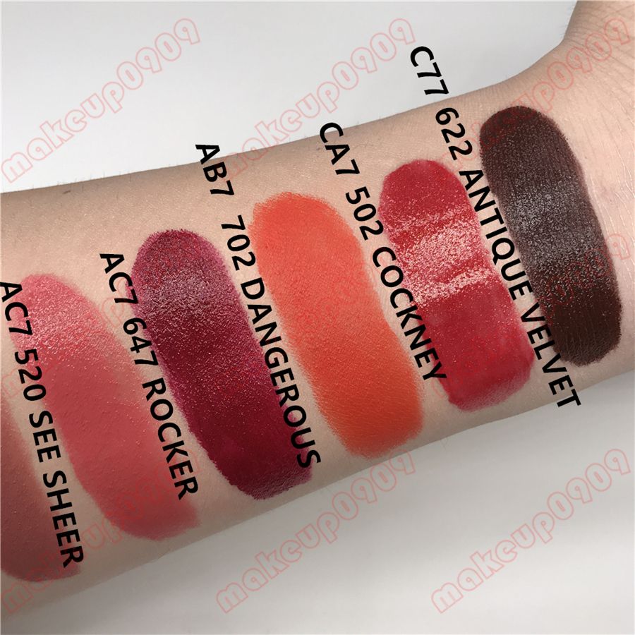 New Ac7 520 See Sheer Lustre Lipstick Rouge à Lèvres 3g 520 See Sheer Matte Lipstick With Sweet Smell 100 Real Photo Top Quality Lip Gloss Permanent