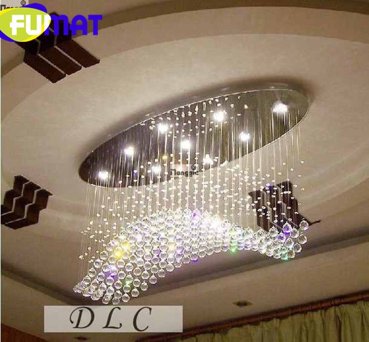 Fumat New Curve Flush Mount Crystal Modern Chandelier Ceiling Fumat New Curve Flush Mount Crystal Modern Chandelier Ceiling Light Contemporary Lighting L800 W200 H500mm Diy Mason Jar