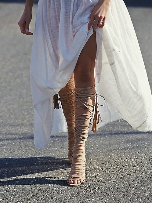 lace up thigh high gladiator sandals