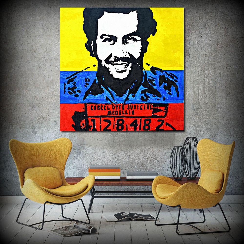 2019 Pop Painting Pablo Escobar Office Wall Home Decor Modern 2019 Pop Painting Pablo Escobar Office Wall Home Decor Modern Picture For Living Room Canvas Art No Frame From Framedpainting 23 67 Dhgate Com