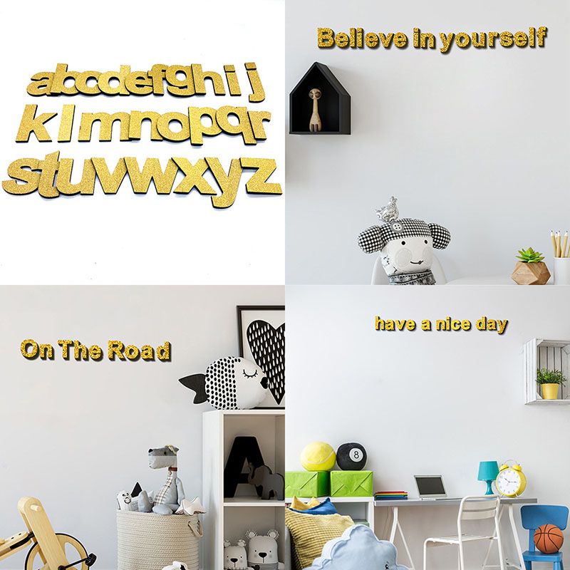 Diy 3d Gold Glitter 26 English Letters Decorative Pvc Foam Alphabet Diy 3d Gold Glitter 26 English Letters Decorative Pvc Foam Alphabet Wedding Gift Wall Decoration Stickers Love From Lihualin033