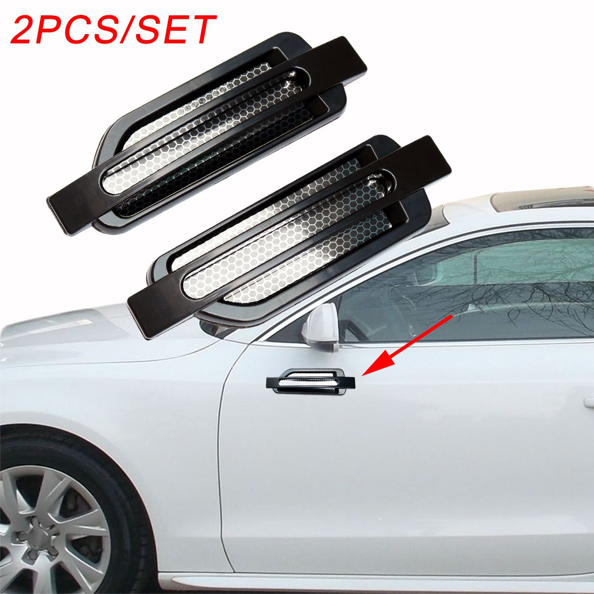2x universal auto car parts body kits side edge fender accessories