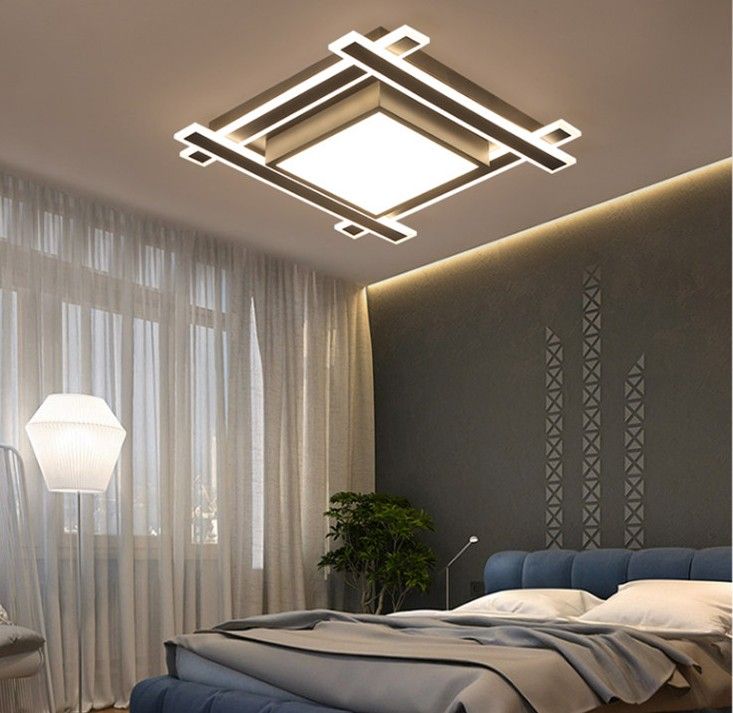 2019 2018led ceiling lamp simple modern square iron art acrylic lamp