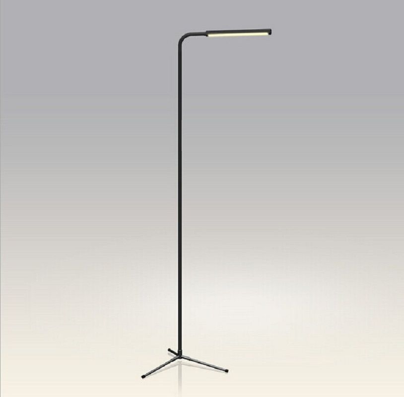 Modern Simple 5w Led Smart Standing Lamp Floor Dimmable Touch Black Remote Stand Lights