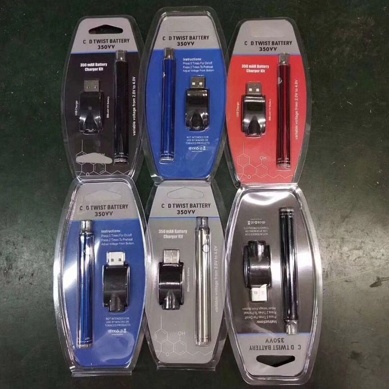 Preheating Battery Bottom Twist Manual Evod Preheat VV 350mAh 510