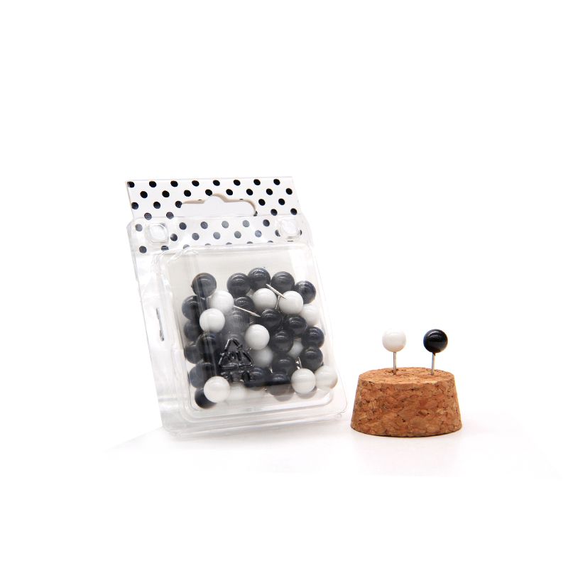 2018 promotional black white map pins push pins jumbo push pins