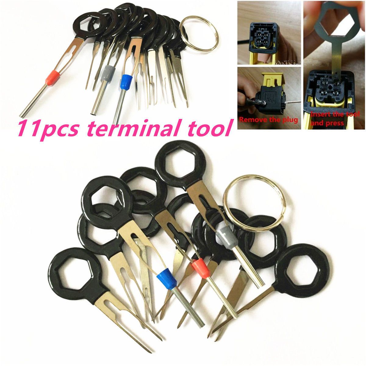 2019 Auto Car Circuit Board Plug Wire Harness Terminal Extractor Pick Connector Crimp Pin Back Needle Remove Car Repair Tool From Fanyutrading_company, ...
