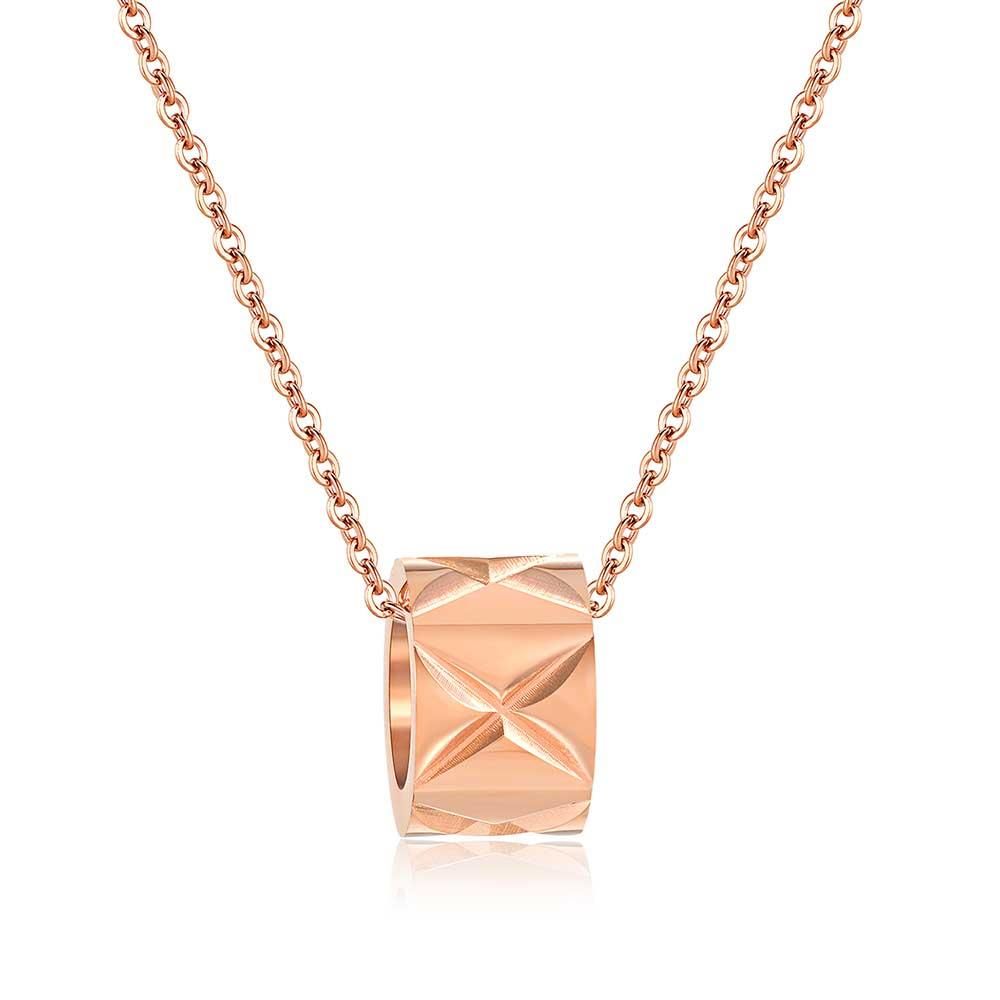 Colar Jeemango Collar Círculo Forma Femenino De Collares Simple En Joyería Acero Cadena Clavícula Gargantillas Pendientes Titanio Amor dsQtrh