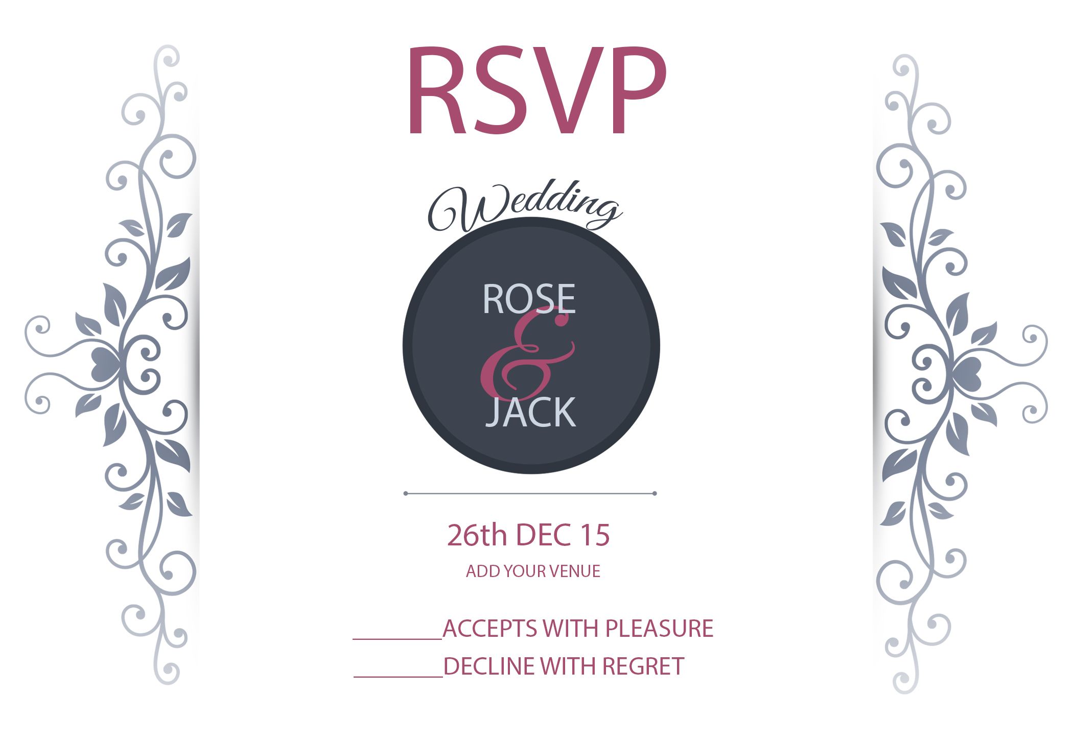 blank rsvp cards