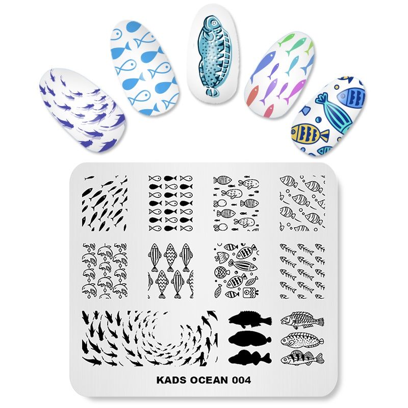 manicure template nail design templates ocean nail stamping template