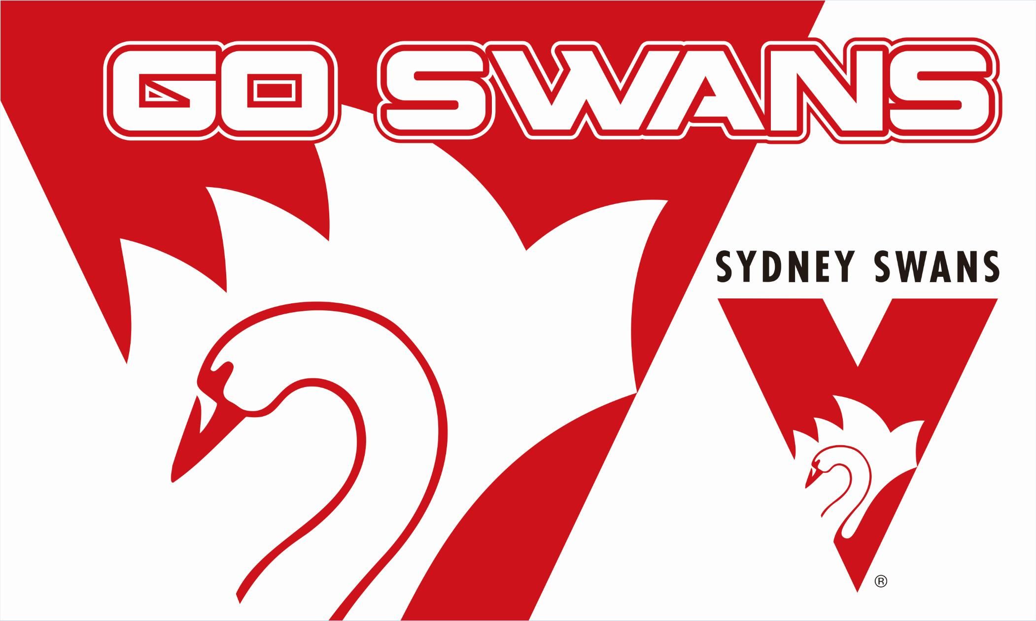 2019 Sydney Swans Flag 90 X 150 Cm Polyester AFL Australian Aussie