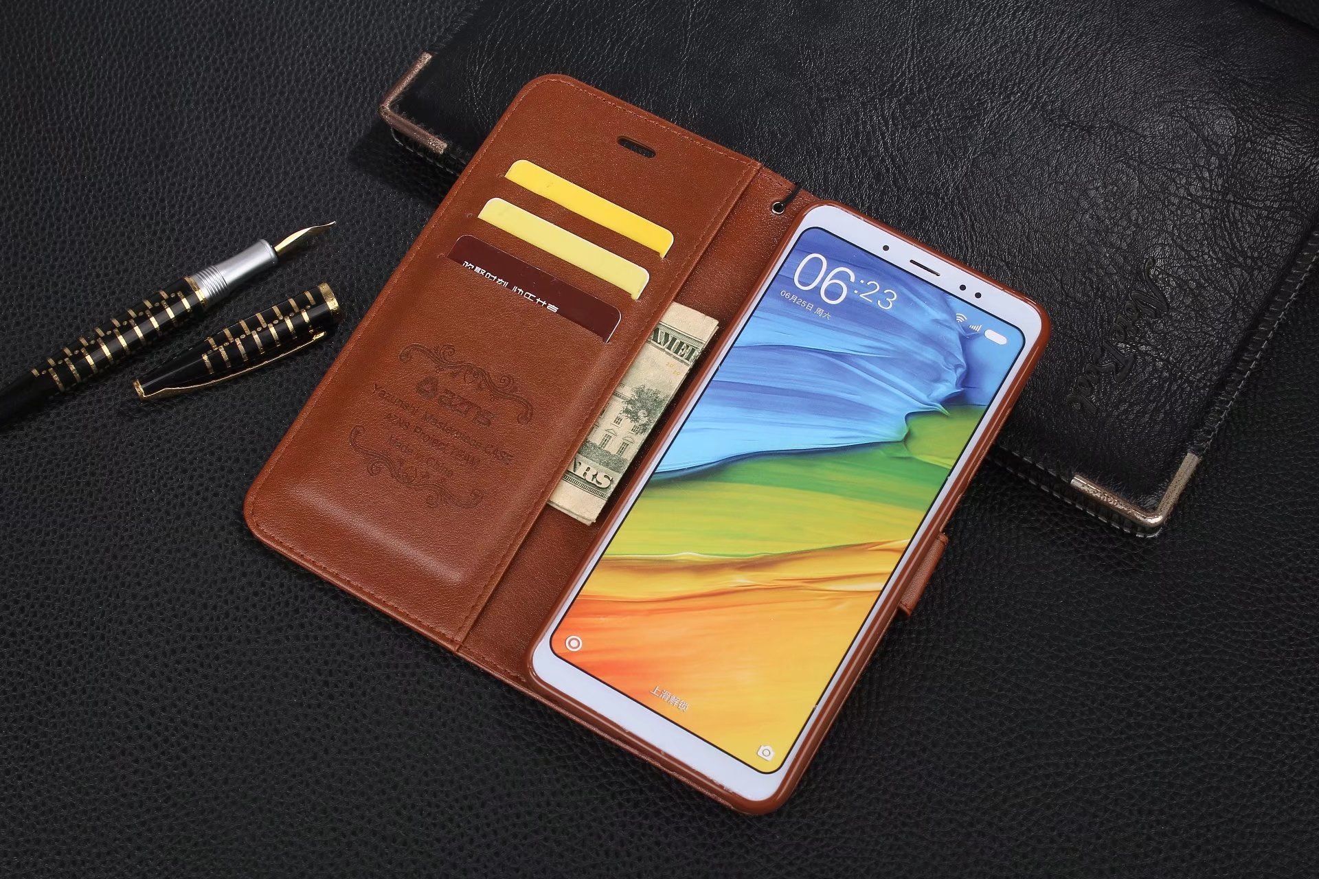 New For Xiaomi Redmi Note 5 Pro Case Cover Luxury Colorful Cute Slim Flip Wallet Leather