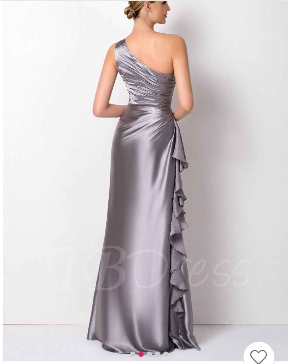 vestito monospalla elegante