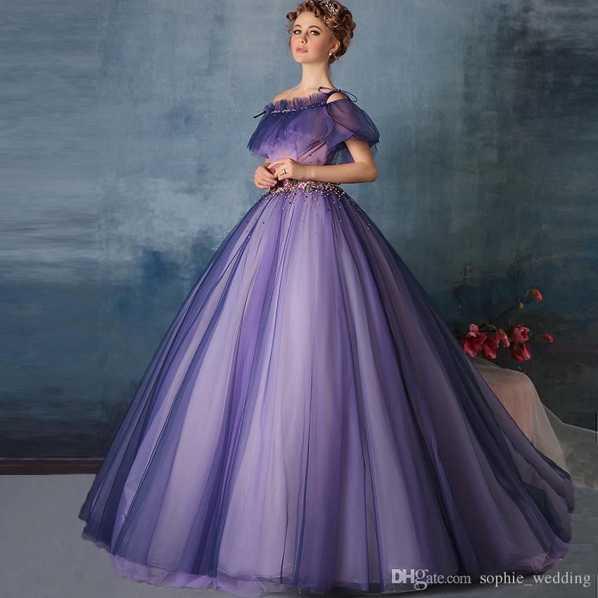 Royal Purple Dresses For Weddings 