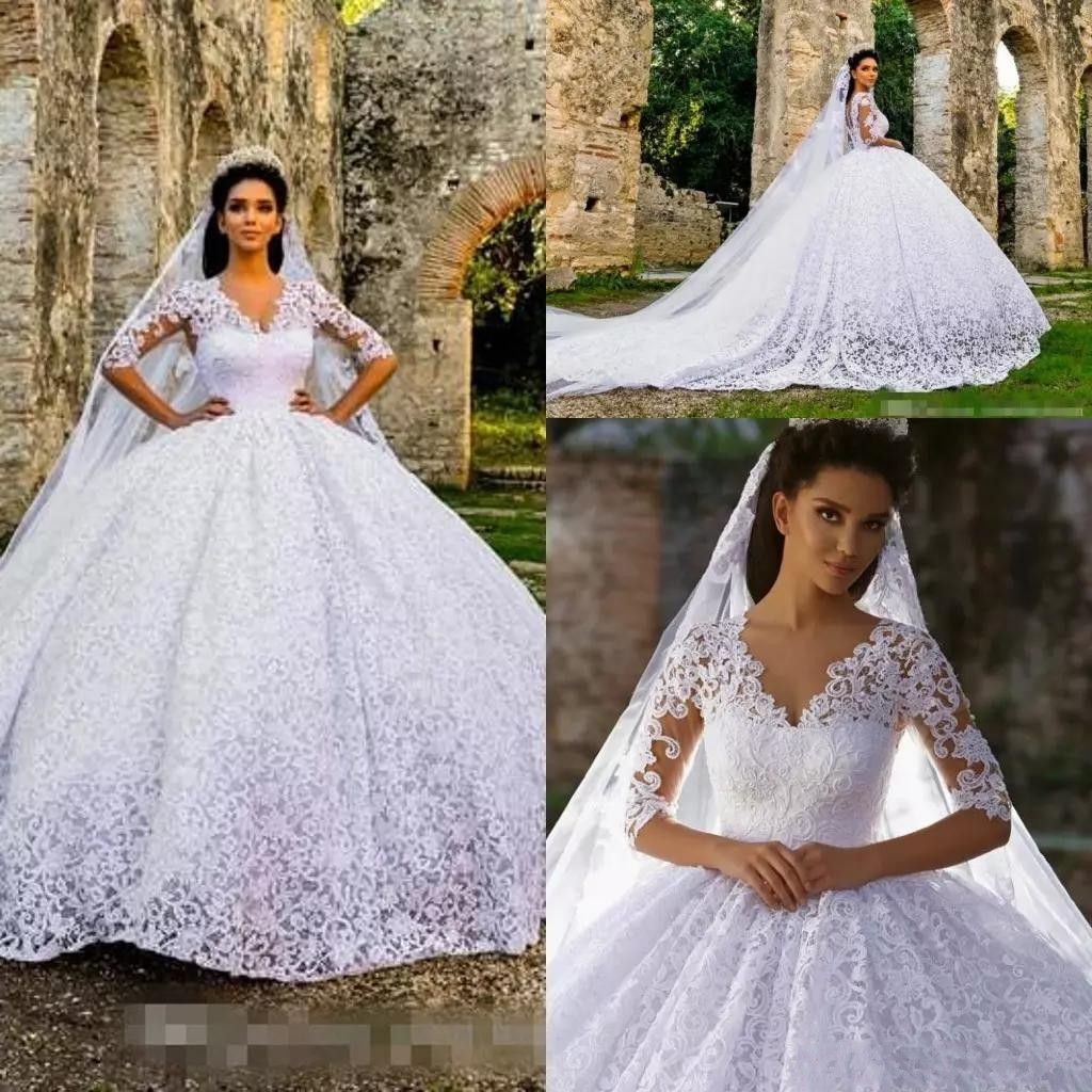Lace Wedding Dress Traditional