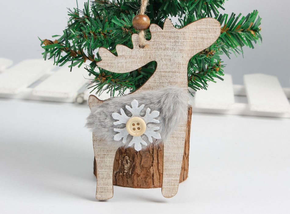 2018 2018 christmas snowflake tree star bell wood wool hat pendant large rustic christmas bells