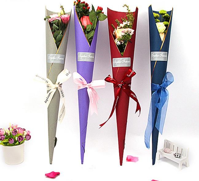 single rose packing paper flower wrapping paper florist bouquet gift paper flower gifts