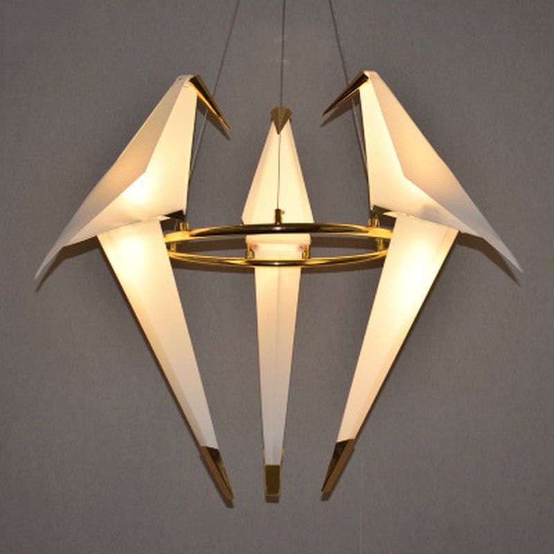 Modern Nordic Origami Led Bird Lamp Pendant Light Home Bedroom Modern Nordic Origami Led Bird Lamp Pendant Light Home Bedroom Creative Re Luminaire Lighting Fixtures Lantern Lights Bar