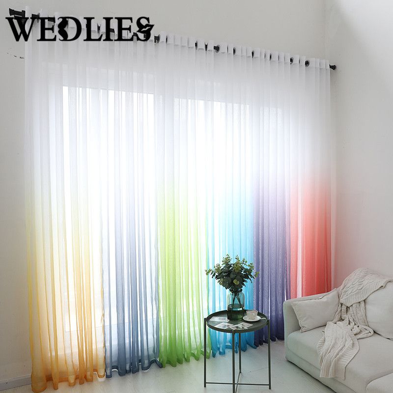 Acheter Gradient Couleur Rideaux Tulle Voile Rideau Fenêtre Écran ... Acheter Gradient Couleur Rideaux Tulle Voile Rideau Fenêtre Écran ...