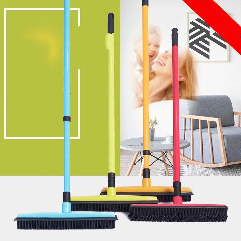 Multi Function Cleaning Pet Broom Practical Hand Held Floor Besom Anti Wear Hair Lint Removal Squeegee Sturdy 20qy Bb