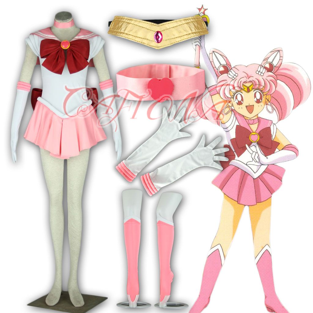 Lovely Sailor Moon Tsukino Usagi Chibiusa Sailor Chibimoon Cosplay