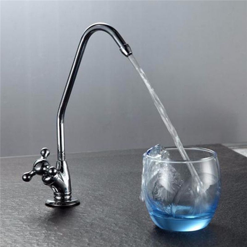 Xueqin Water Filter Faucet Reverse Osmosis Gooseneck Kitchen Sink Faucet Tap Chrome Plated Finished Ro Water Filter New