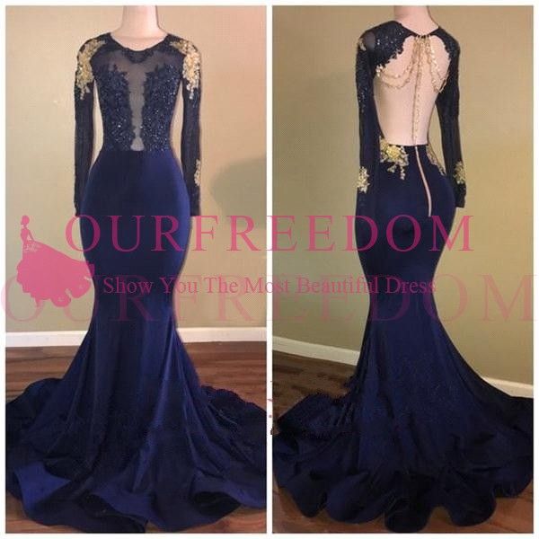 navy dress with gold