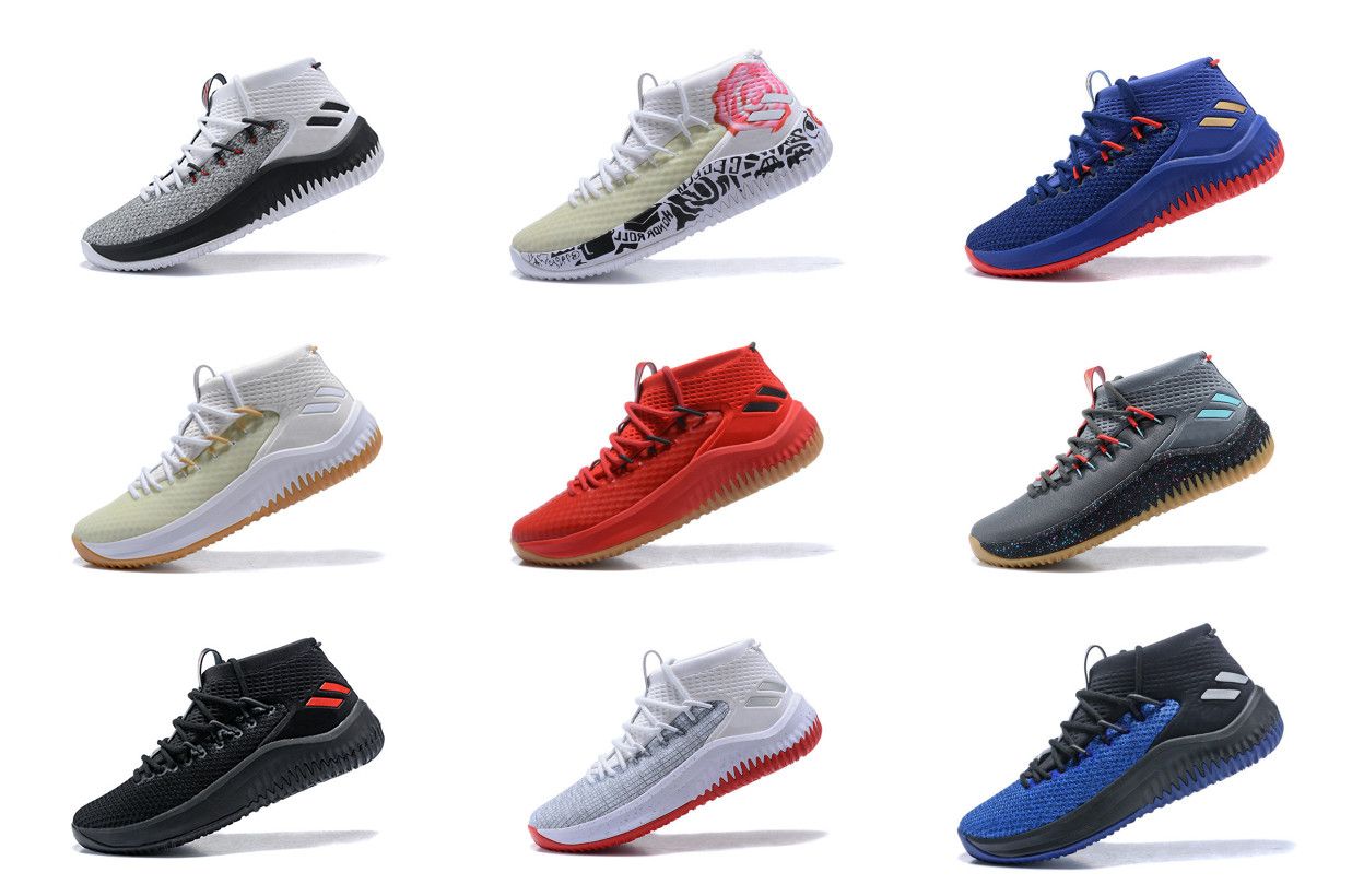 adidas Dame 4 Undyed Basketball Schuhe (WeißPattern) Herren adidas Dame 4 Undyed Basketball Schuhe (WeißPattern) Herren