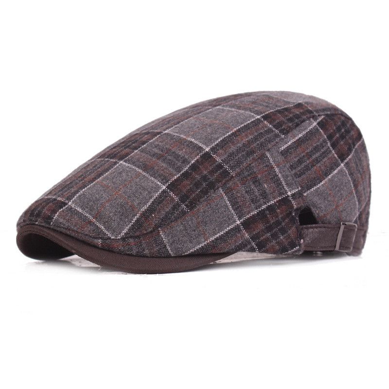 Woolen Warmer Flat Bill Beret Hat For 