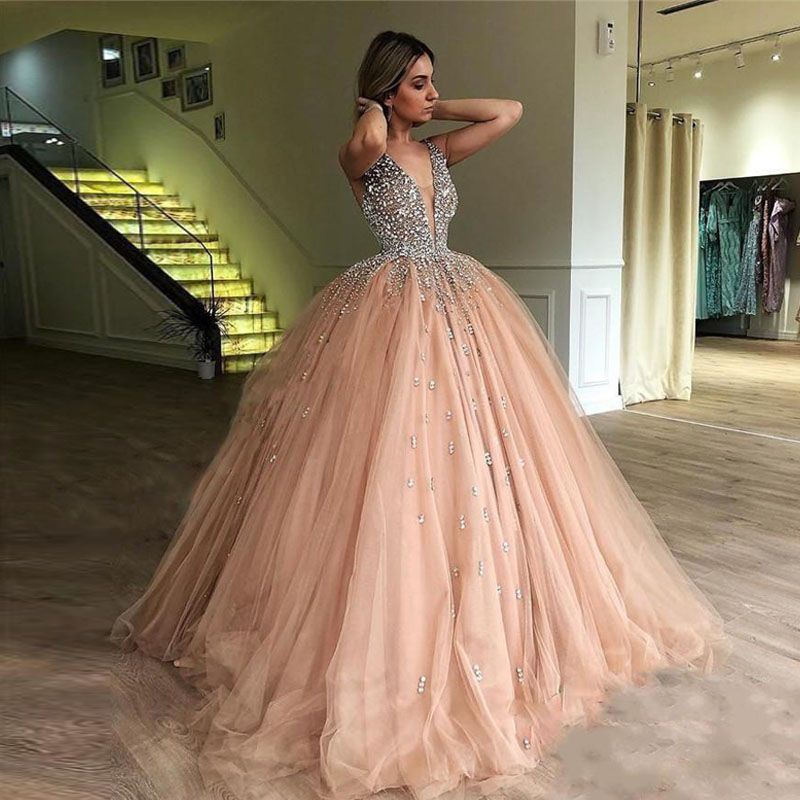 crystal quinceanera dresses