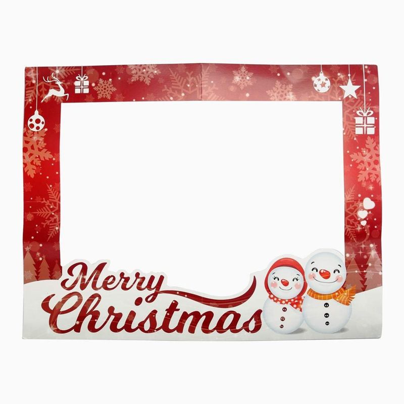 Diy Photo Frame Paper Booth Props Merry Picture Selfie Background Party Decoration