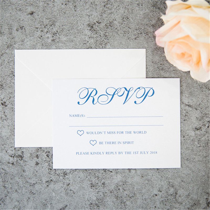 2018 specially personalized rsvp card response card reception card response cards