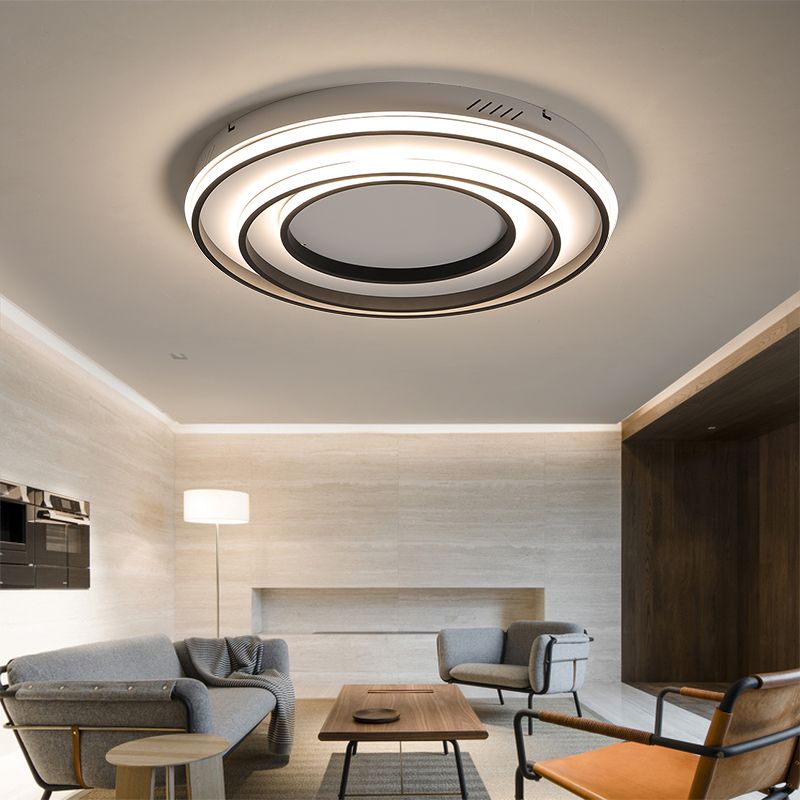 2019 Wooights Modern Ceiling Lights For Living Room Bedroom Hallway 2019 Wooights Modern Ceiling Lights For Living Room Bedroom Hallway Lampe Plafond Avize Ac85 265v Black White Lamp From Jinyucao