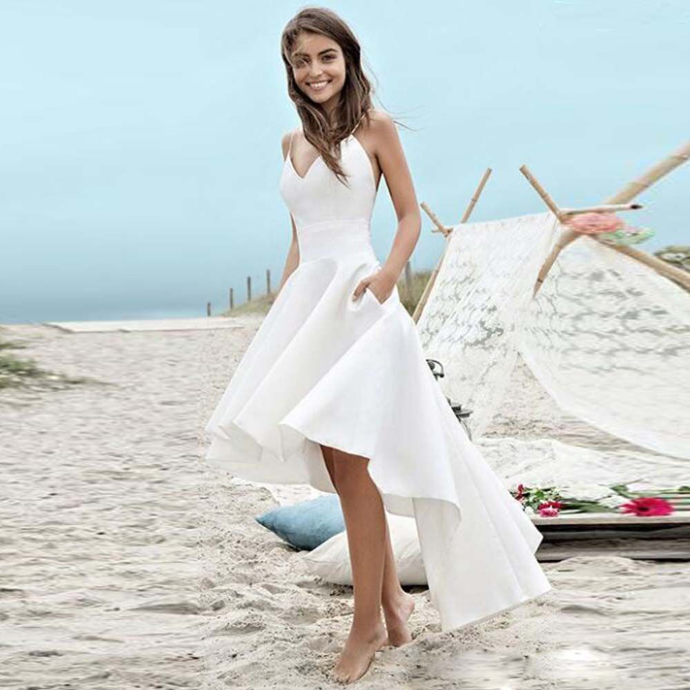 asymmetrical hem wedding dresses