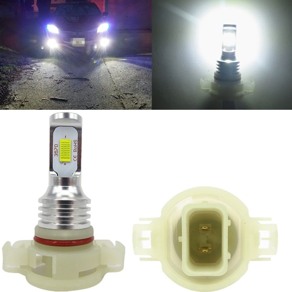 WLJH 12V 24V High Bright Canbus PSX24W Fog Light LED Bulb 2504 Led
