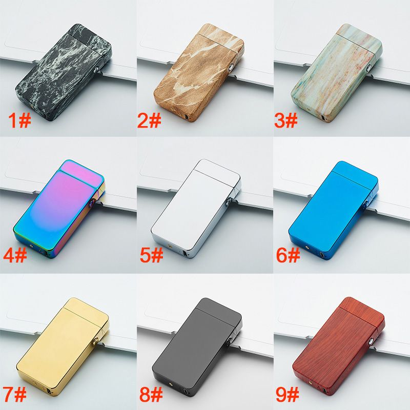 Rechargeable Double ARC Flameless Plasma WINDPROOF ELECTRIC USB LIGHTER GIFT