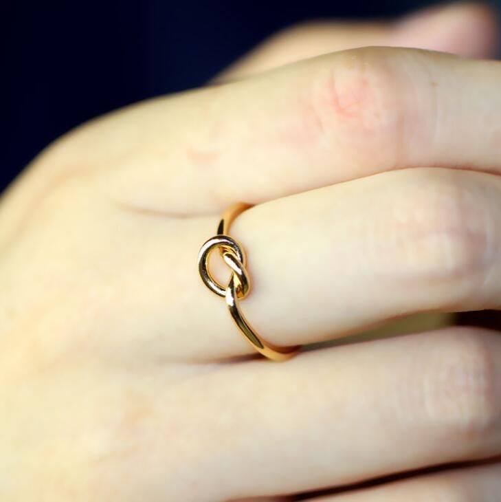 Satin Al Moda Basit Ask Kalp Kravat Dugum Knuckle Yuzukler Kadinlar Icin Kalp Dugum Alyans Tl17 29 Dhgate Comda