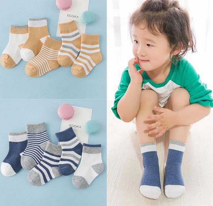 5Pair Baby Socks Infant Kids Socks For Girls Boy Cotton Winter Toddler Sock Soft
