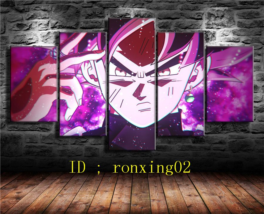 2019 goku black super saiyan rose home decor hd printed modern art