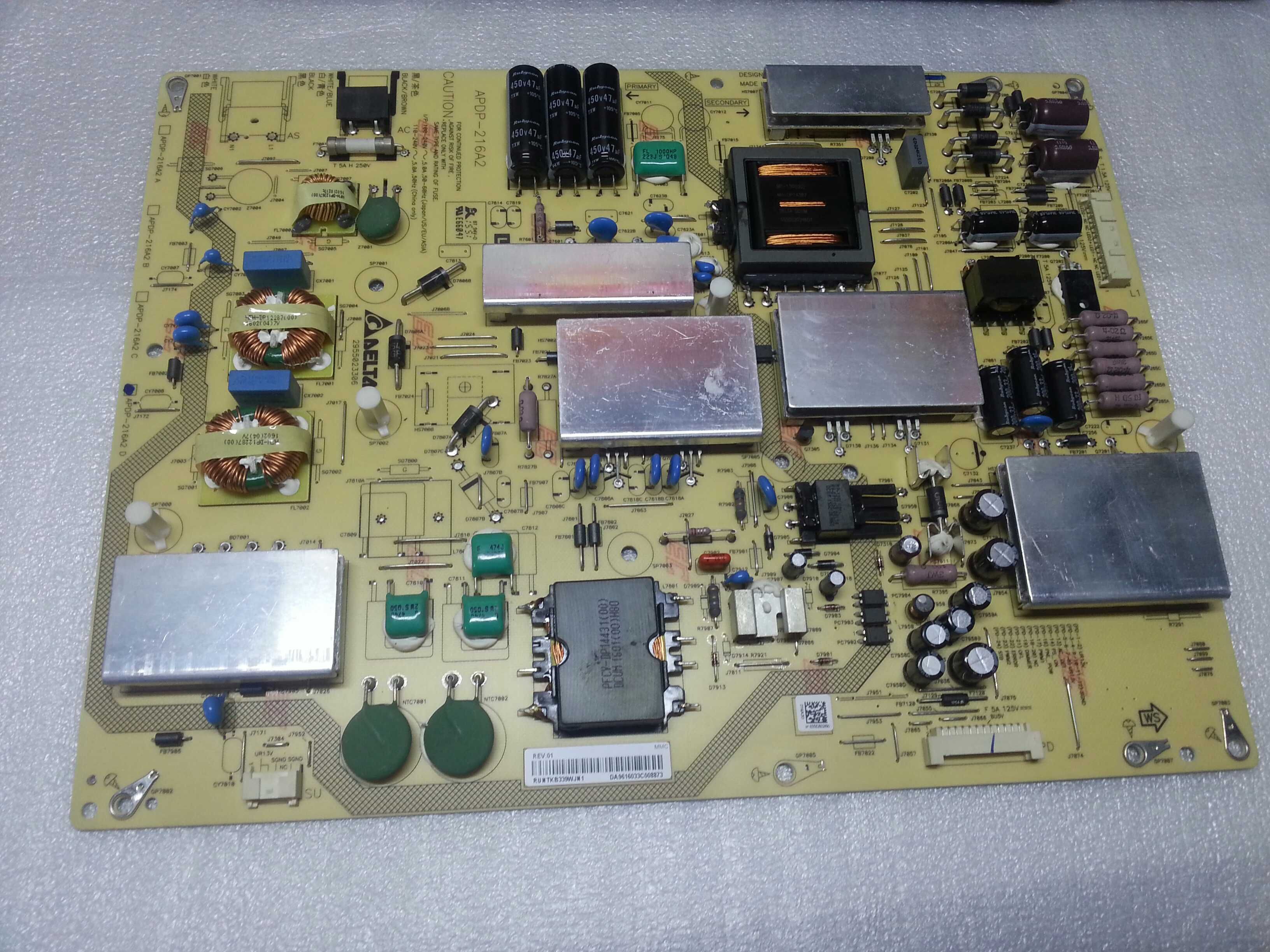 Sharp lcd 60uf30a led smart tv power board runtkb286wjqz apdp203a1 a ...