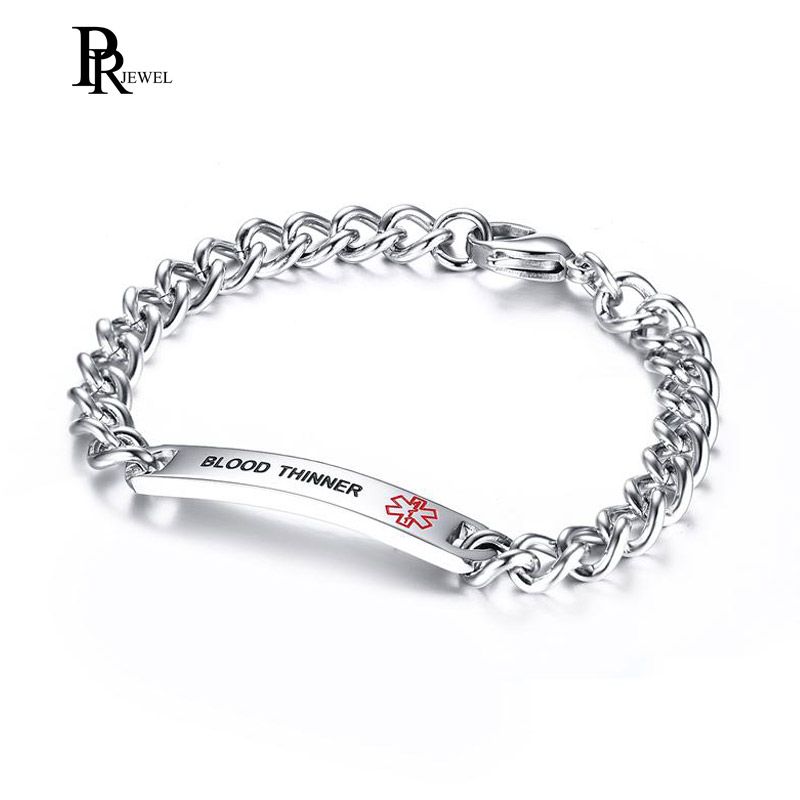 Medical Alert Bracelet >> Engraved Blood Thinner Medical Alert Bracelet Stainless Steel Id Disease Reminder Jewelry 8 Medical Alert Bracelet >> Engraved Blood Thinner Medical Alert Bracelet Stainless Steel Id Disease Reminder Jewelry 8
