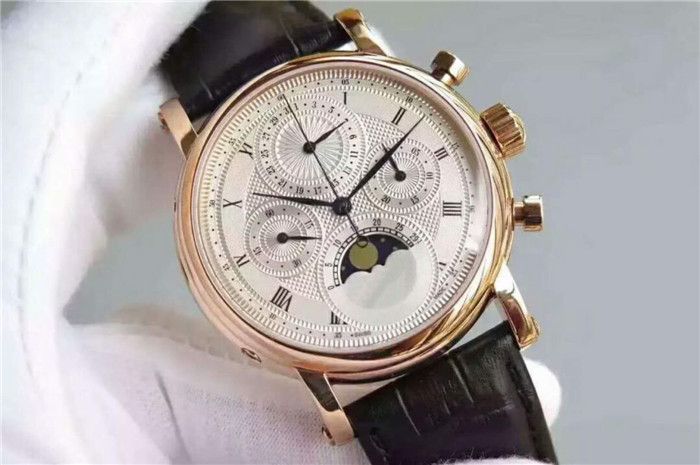 Acquistare Marchio Di Lusso In Oro Rosa Cronografo A Fasi Lunari In Oro  Rosa Quadrante Bianco Orologio Da Uomo Lemania Carica Manuale Orologi  28800bph Economico | Consegna Veloce E Qualità | DHgate Italy