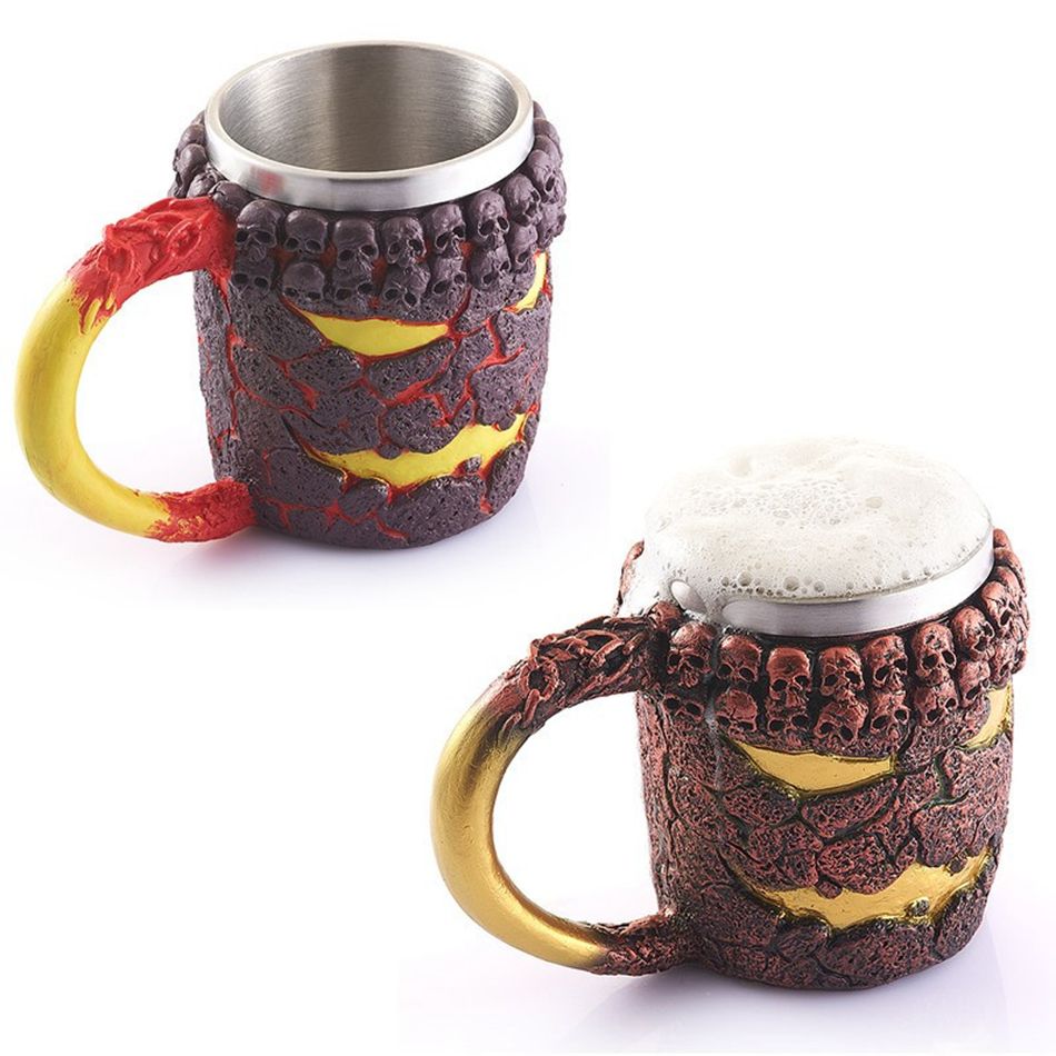 retro 3d magma monster