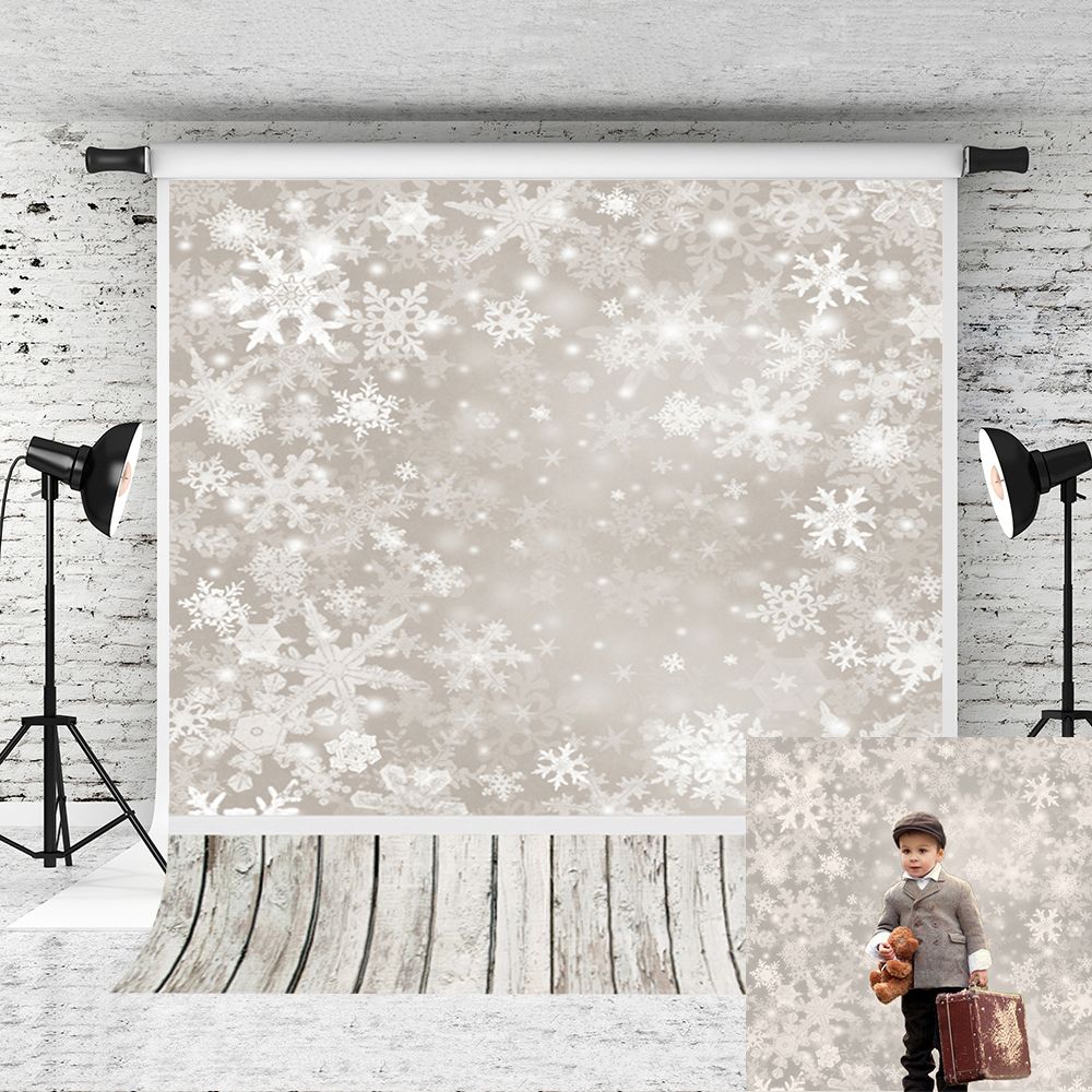Dream 5x7ft Christmas graphy Backdrop White Snowflake Wood Background for Winter Holiday Children Prop Studio Winter Christmas Backdrops for