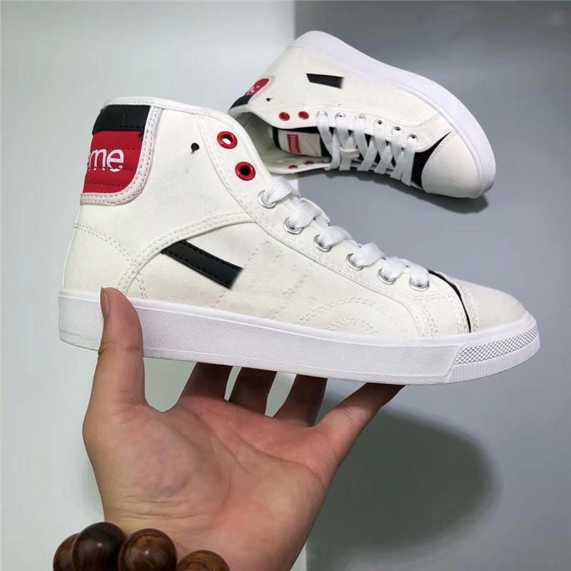 2018 19 Calzado clásico de lienzo clásico en el medio ⠀ Zapatillas de jogging de moda suprema con zapatos de mujer de hombre originales sin estuche 2018 19 Calzado clásico de lienzo clásico en el medio ⠀ Zapatillas de jogging de moda suprema con zapatos de mujer de hombre originales sin estuche