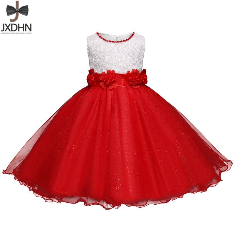 2021 Flower Girl Dress Children Graduation Gown Toddler Elegant Dress