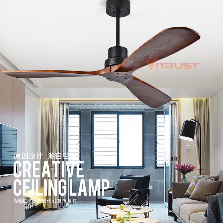 Vintage Ceiling Fan Without Light Wooden Fans Vintage Ceiling Fan Without Light Wooden Fans With Remote Control Nordic Simple Home Fining Room